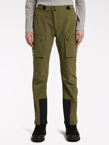 Haglöfs Regular Outdoor Pants 'Roc Winter' in Green: front