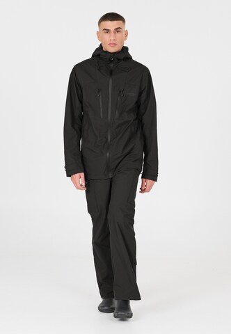 Weather Report Regenjacke 'Harbor' in Schwarz: Vorderseite