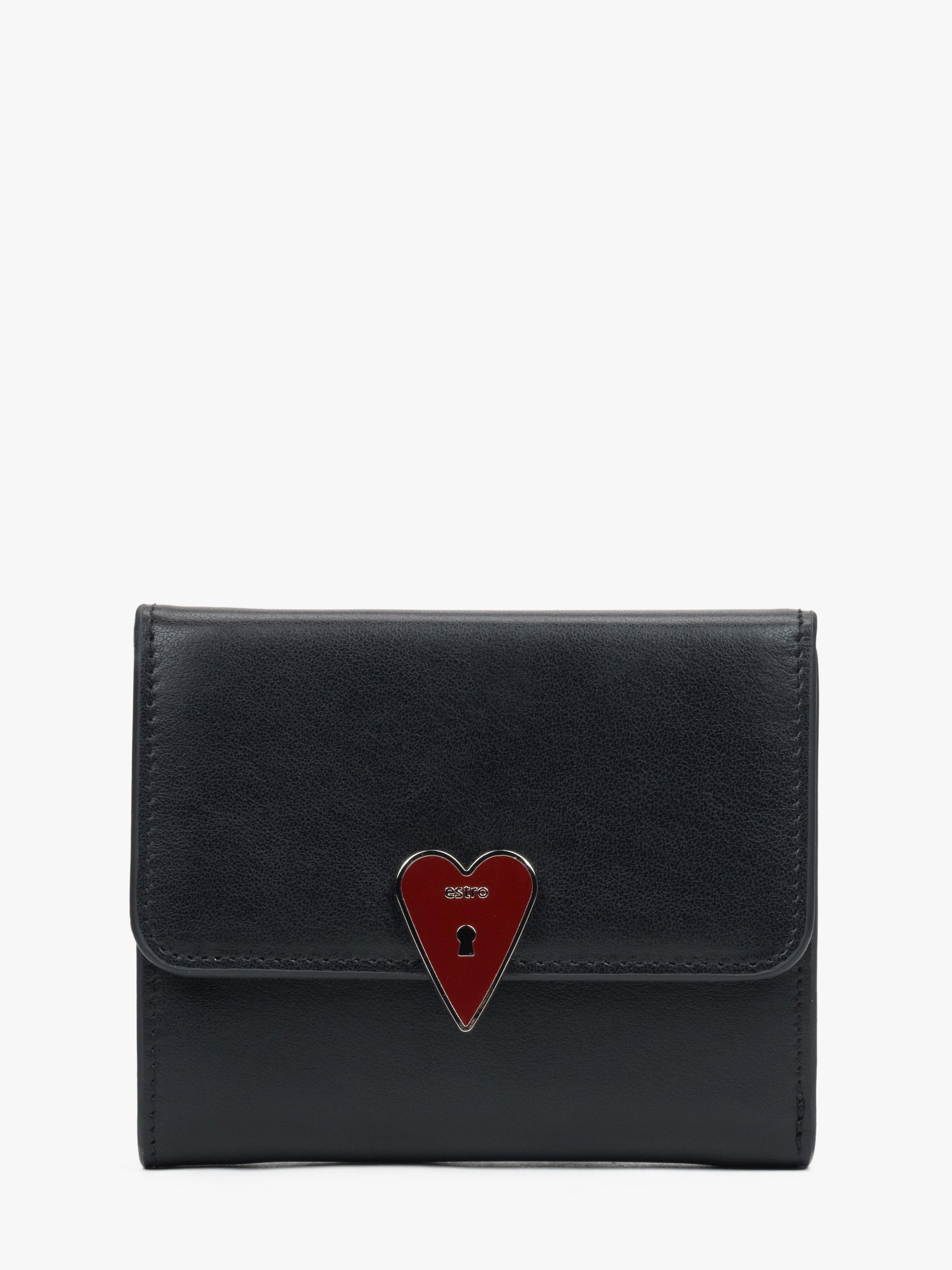 Estro Wallet '3605' in Black: front