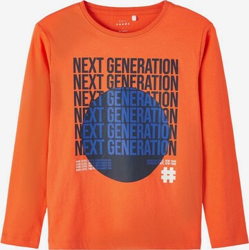 NAME IT Shirt 'Vagno' in Oranje: voorkant