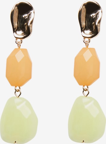 Boucles d'oreilles PIECES en orange : devant