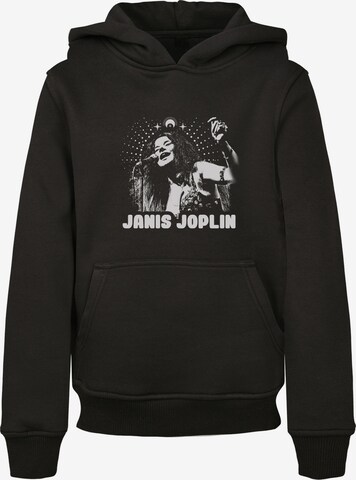 F4NT4STIC Sweatshirt 'Janis Joplin Spiritual Mono' in Black: front