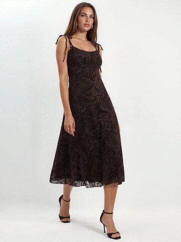Hiccup Dress in Brown