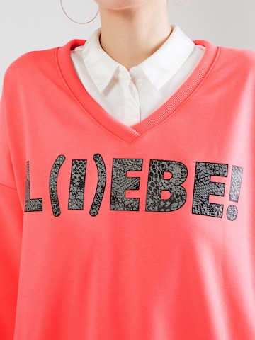 Sweat-shirt miss goodlife en rose