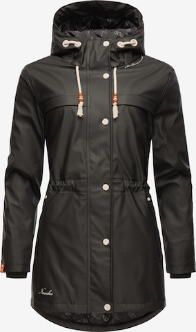 Cappotto di mezza stagione 'Rainy Forest' di NAVAHOO in nero: frontale