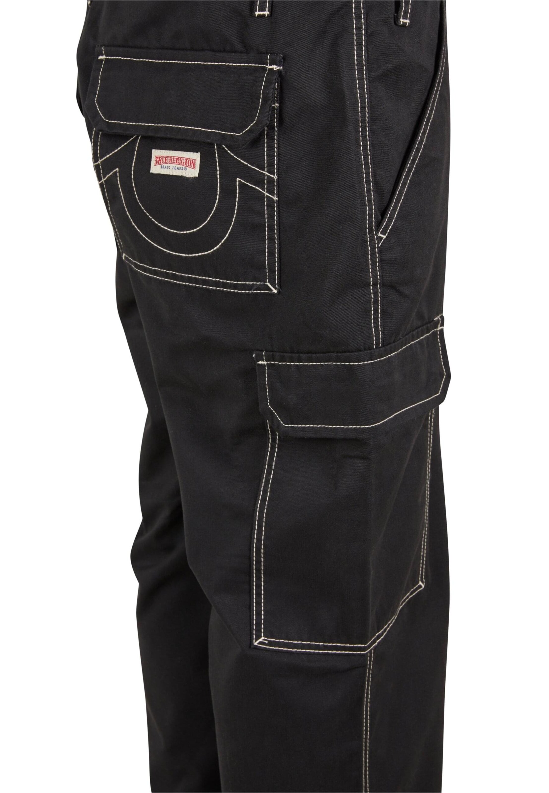 True Religion Loose fit Cargo trousers in Black
