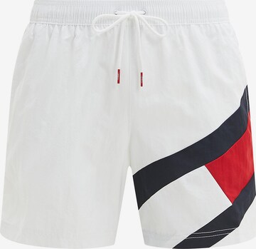 Tommy Hilfiger Underwear Board Shorts in White: front