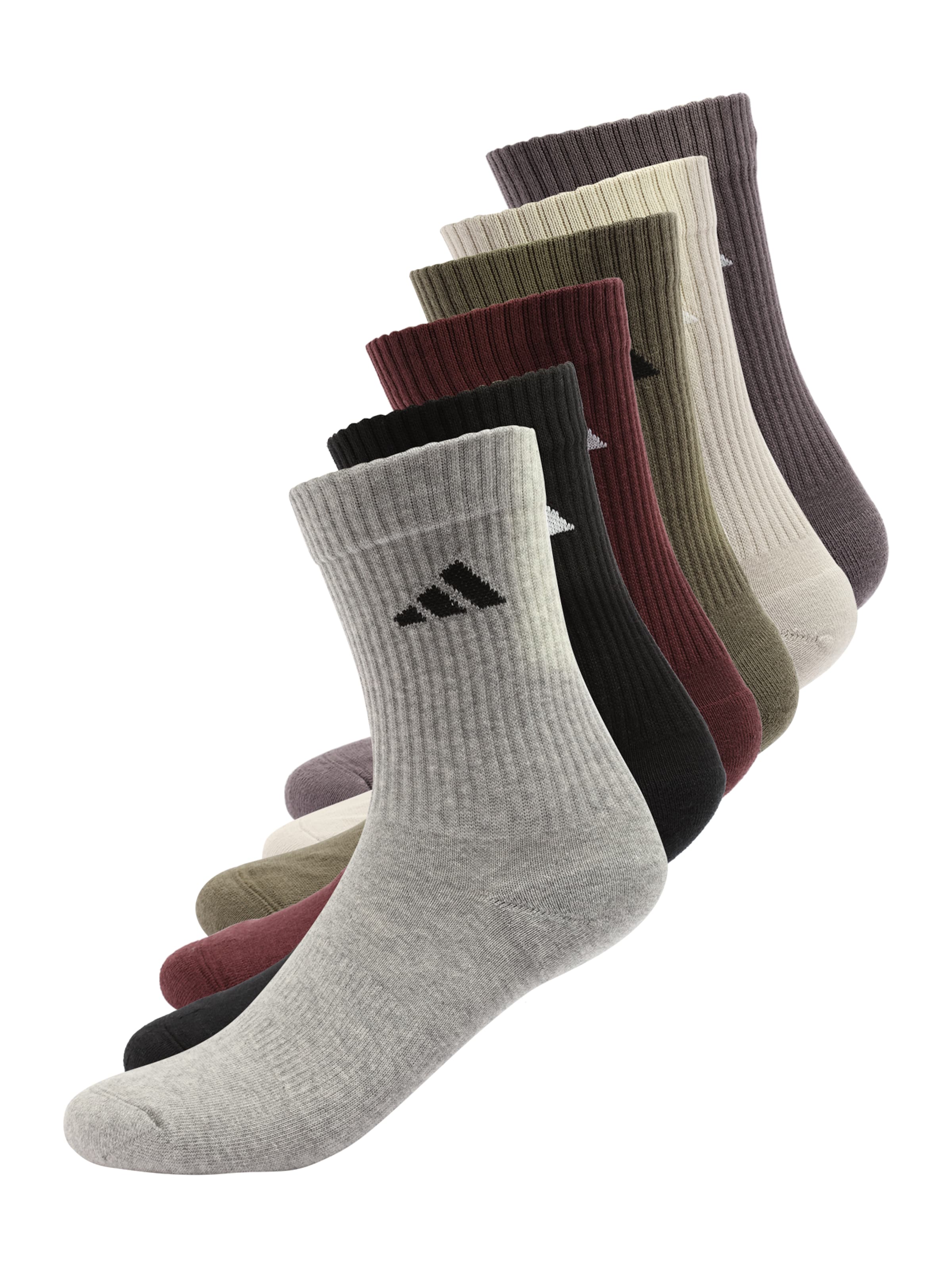 ADIDAS PERFORMANCE Athletic Socks in Grey: front
