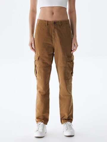LTB Loosefit Cargobroek 'Soyafa' in Bruin: voorkant