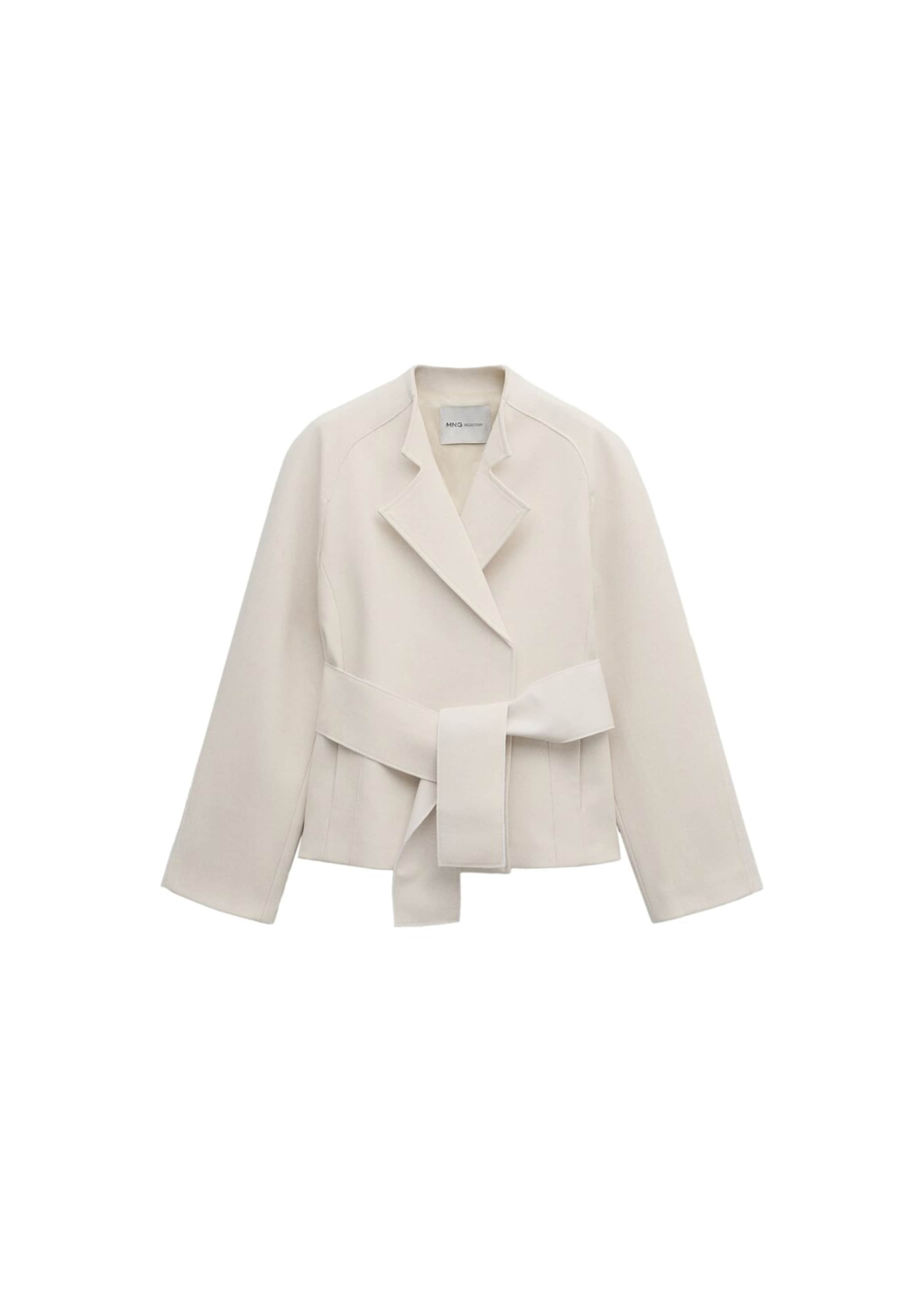 MANGO Between-Season Jacket in Beige: front