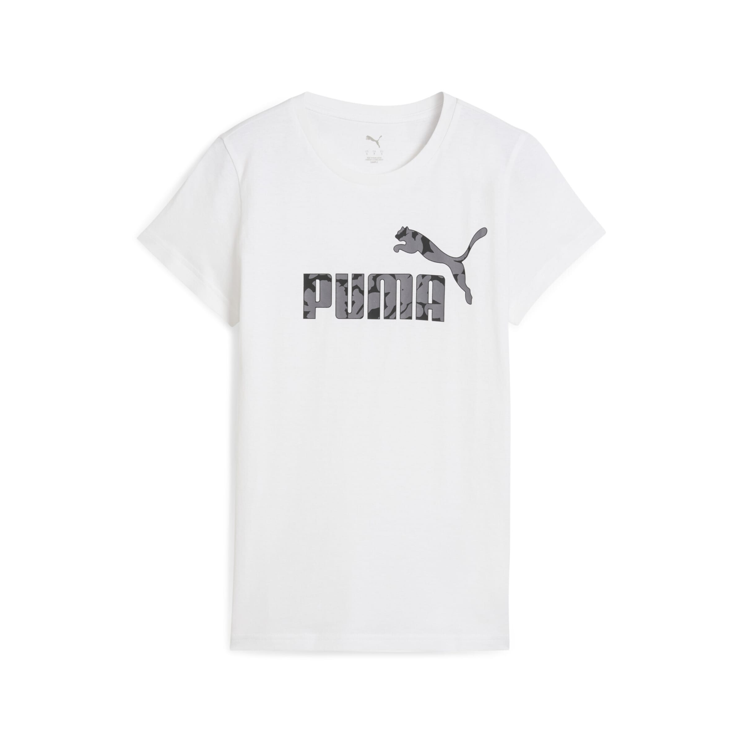 PUMA Shirt 'Ess Nature 2.0' in White: front