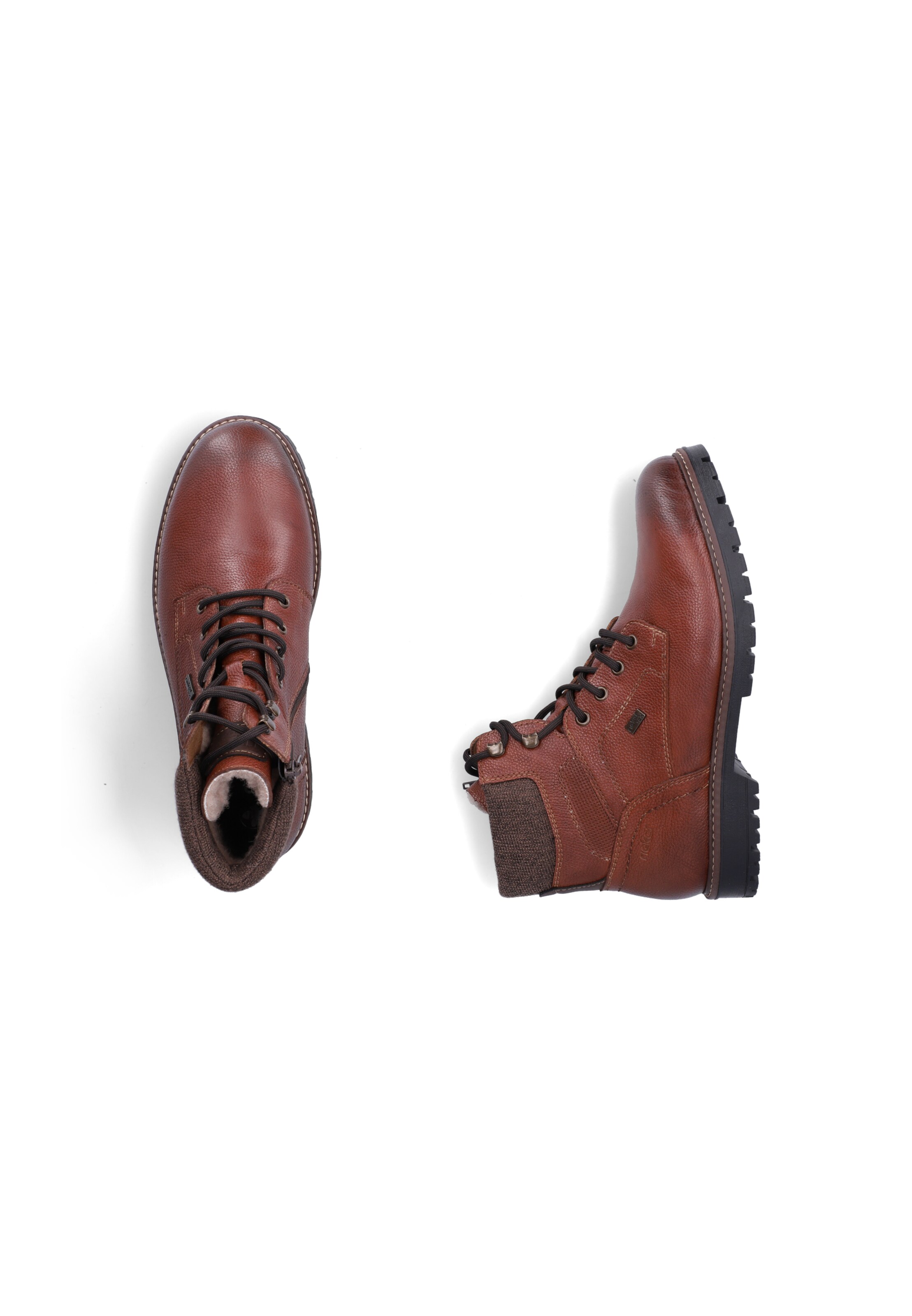 Bottines à lacets Rieker en marron