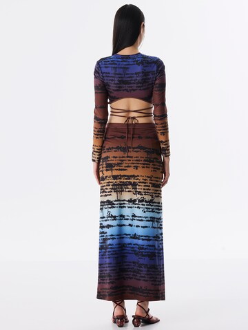 Jupe Twist en mélange de couleurs