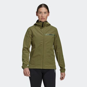 Veste outdoor ADIDAS TERREX en vert : devant