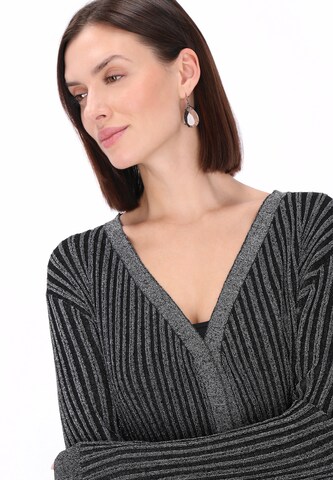 usha BLACK LABEL - Casaco de malha 'Classic' em preto