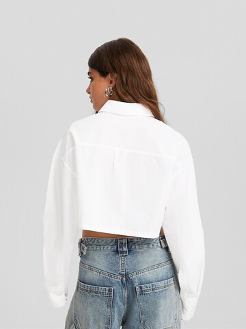 Camicia da donna di Bershka in bianco