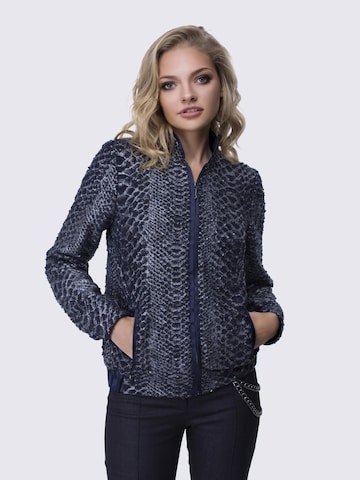 Veste mi-saison Anushka en argent : devant