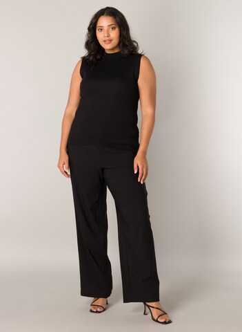 BASE LEVEL CURVY Top in Schwarz