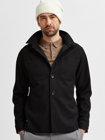 SELECTED HOMME Slim fit Between-Season Jacket 'Benjamin' in Black