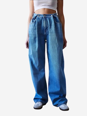 Bianco Lucci Wide Leg Jeans in Blau: Vorderseite
