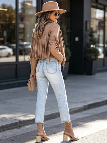 Yesfashion Between-seasons coat in Brown