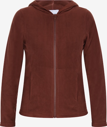 faina Athlsr Fleecejacke in Braun: Vorderseite