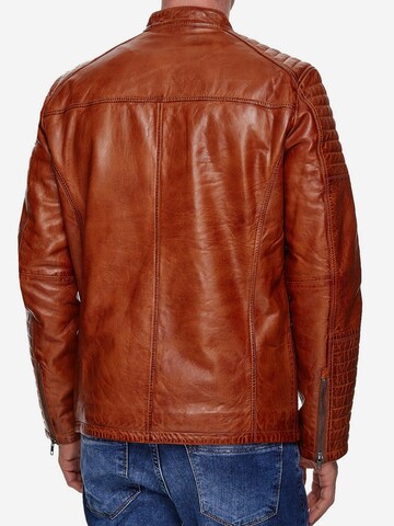 Tazzio Between-Season Jacket '19709' in Brown