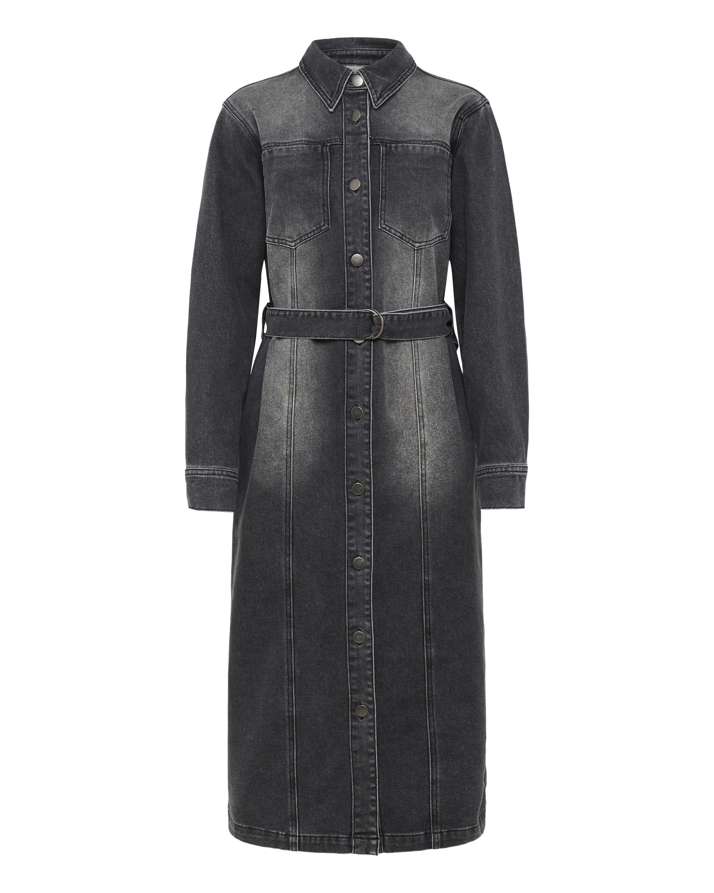 Robe-chemise 'KAabby' Kaffe en gris : devant