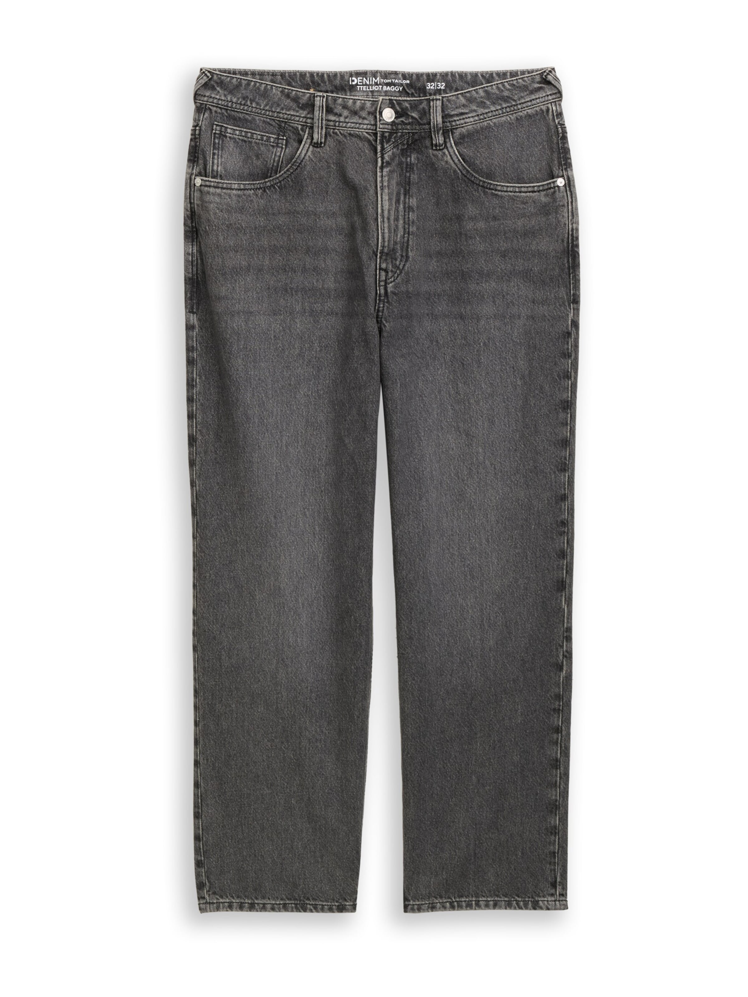 TOM TAILOR DENIM Baggy Farkut 'ELLIOT' värissä harmaa: etupuoli