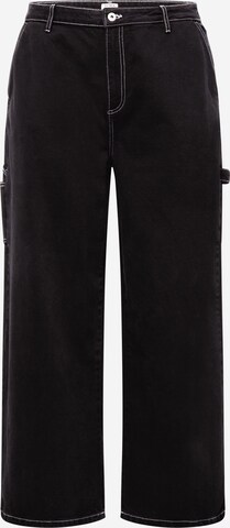 Wide leg Jeans 'CARPENTER' di Cotton On Curve in nero: frontale