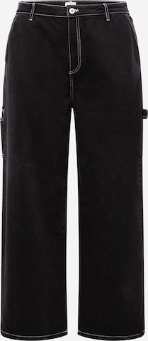 Wide Leg Jean 'CARPENTER' Cotton On Curve en noir : devant