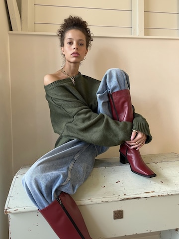 Boots chelsea ' CASSANDRA ' di JoDis in rosso: frontale