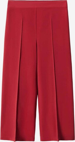 MANGO Wide leg Pleated Pants 'lido' in Red: front