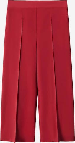 MANGO Wide leg Pleated Pants 'lido' in Red: front