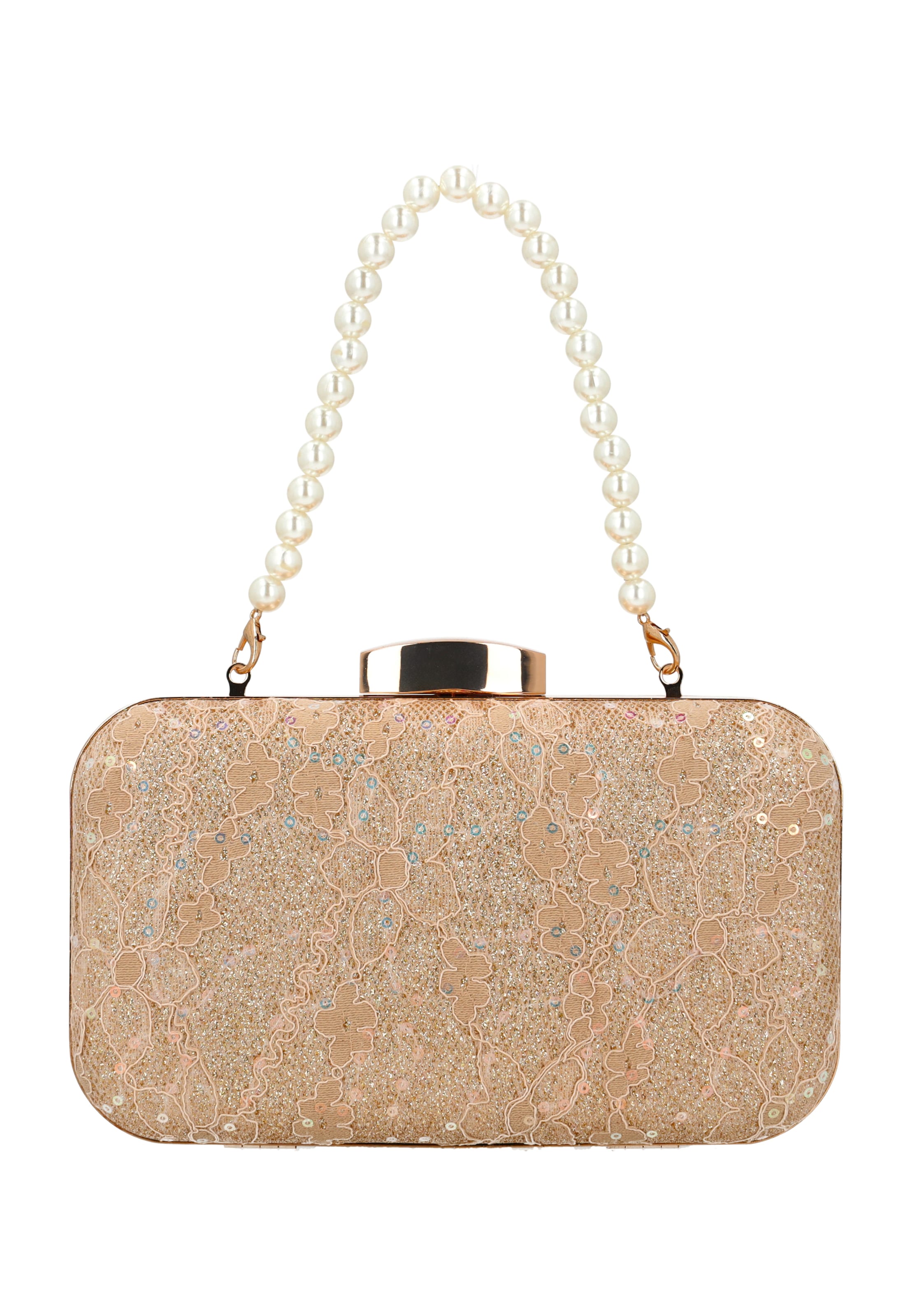 faina Clutch in Gold: Vorderseite