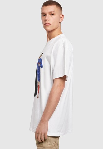 Merchcode T-Shirt 'Player 1' in Weiß