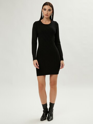 Influencer Knitted dress in Black