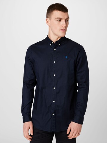 SCOTCH & SODA Regular fit Button Up Shirt in Blue: front