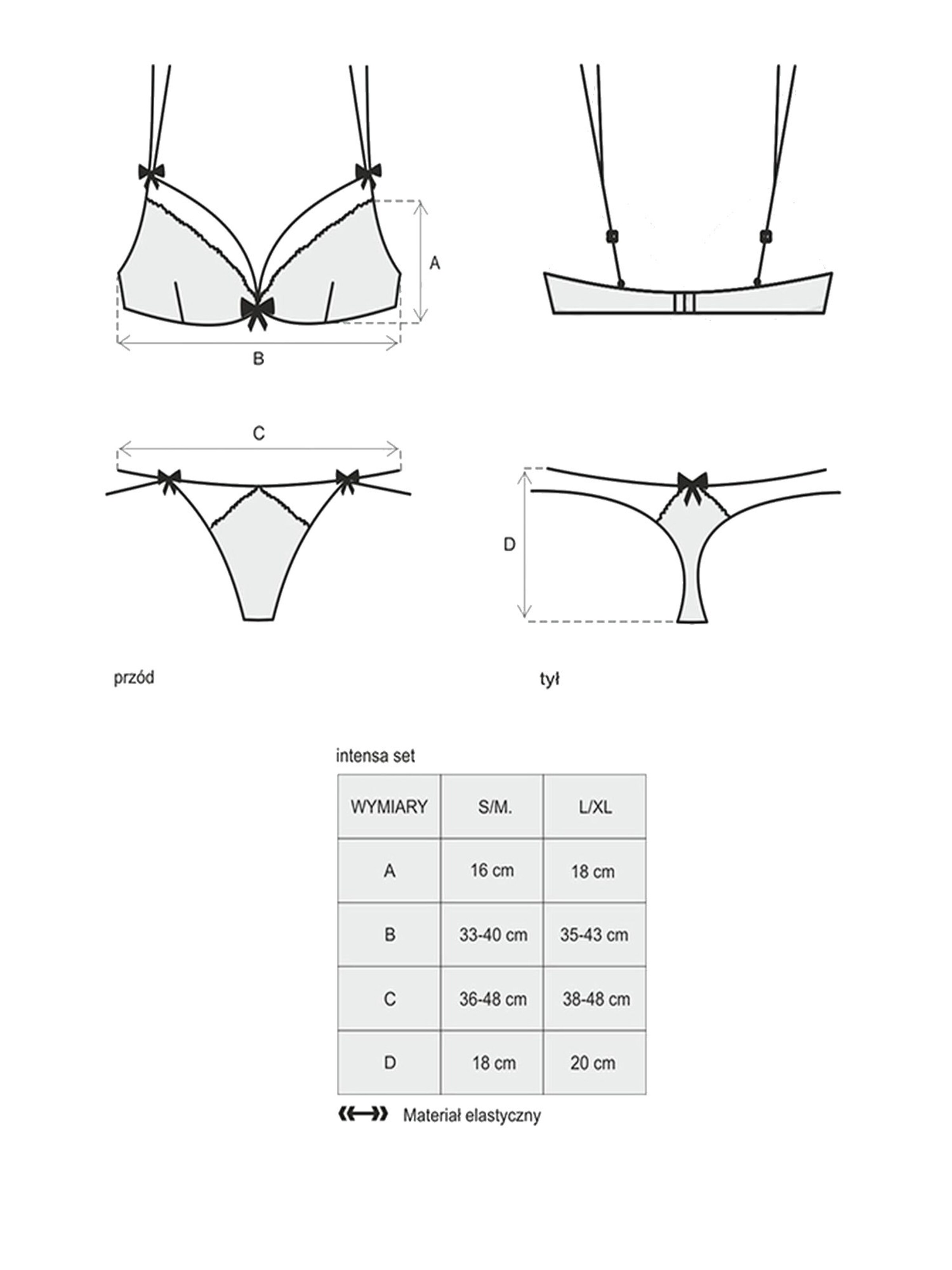 Obsessive Negligee 'Intensa Set' in Black