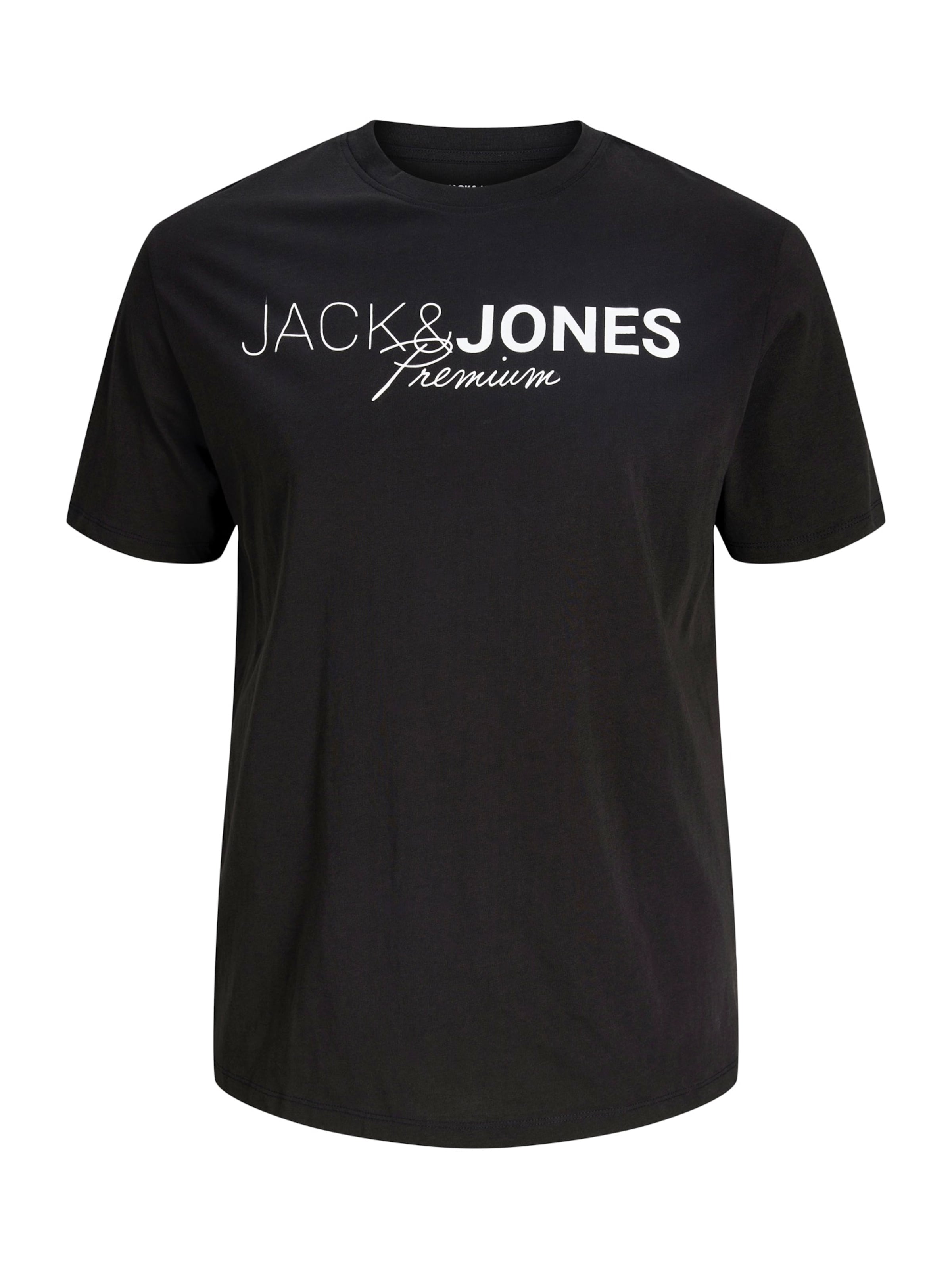 Jack & Jones Plus Majica 'JPRBLANEO' | črna barva: sprednja stran