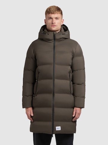 khujo Winter Coat 'Caius2' in Brown: front