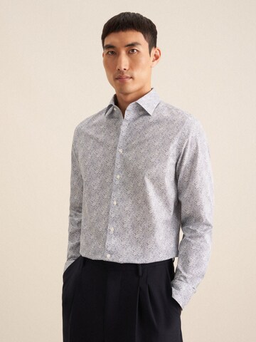 Coupe regular Chemise business SEIDENSTICKER en bleu : devant