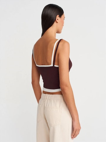 Dilvin Top in Brown