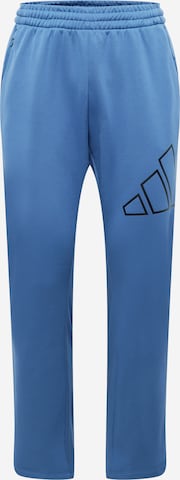 ADIDAS PERFORMANCE Workout Pants 'Train' in Blue: front