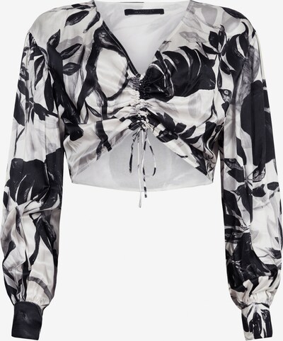 AllSaints Bluse 'CARLA' i grå / sort / hvid, Produktvisning