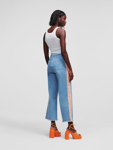 Karl Lagerfeld Wide Leg Jeans in Blau