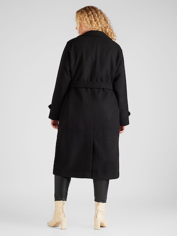 Vero Moda Curve Ανοιξιάτικο και φθινοπωρινό παλτό 'Fortune Vega' σε μαύρο