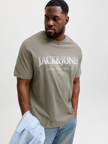Jack & Jones Plus Shirt 'JJDevin Daytona' in Green