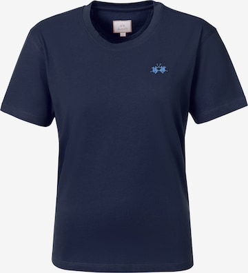 T-shirt fonctionnel La Martina en bleu : devant