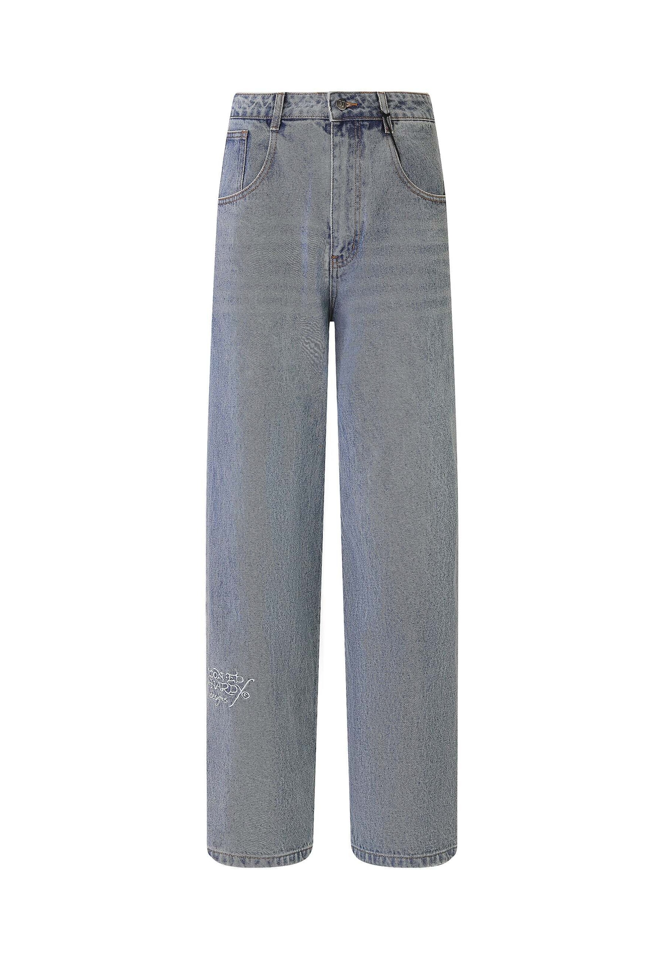 Ed HardyLoosefit Traperice 'NYC Skull' - plava boja